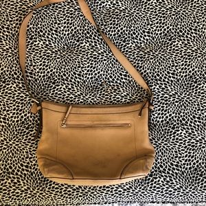 Coach Tan Camel Pebbled Leather Bag